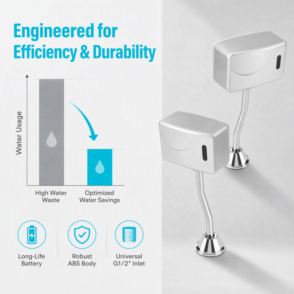 صمام تدفق مرحاض مثبت على الحائ - مراجعة Toilet Flush Valve وسعره