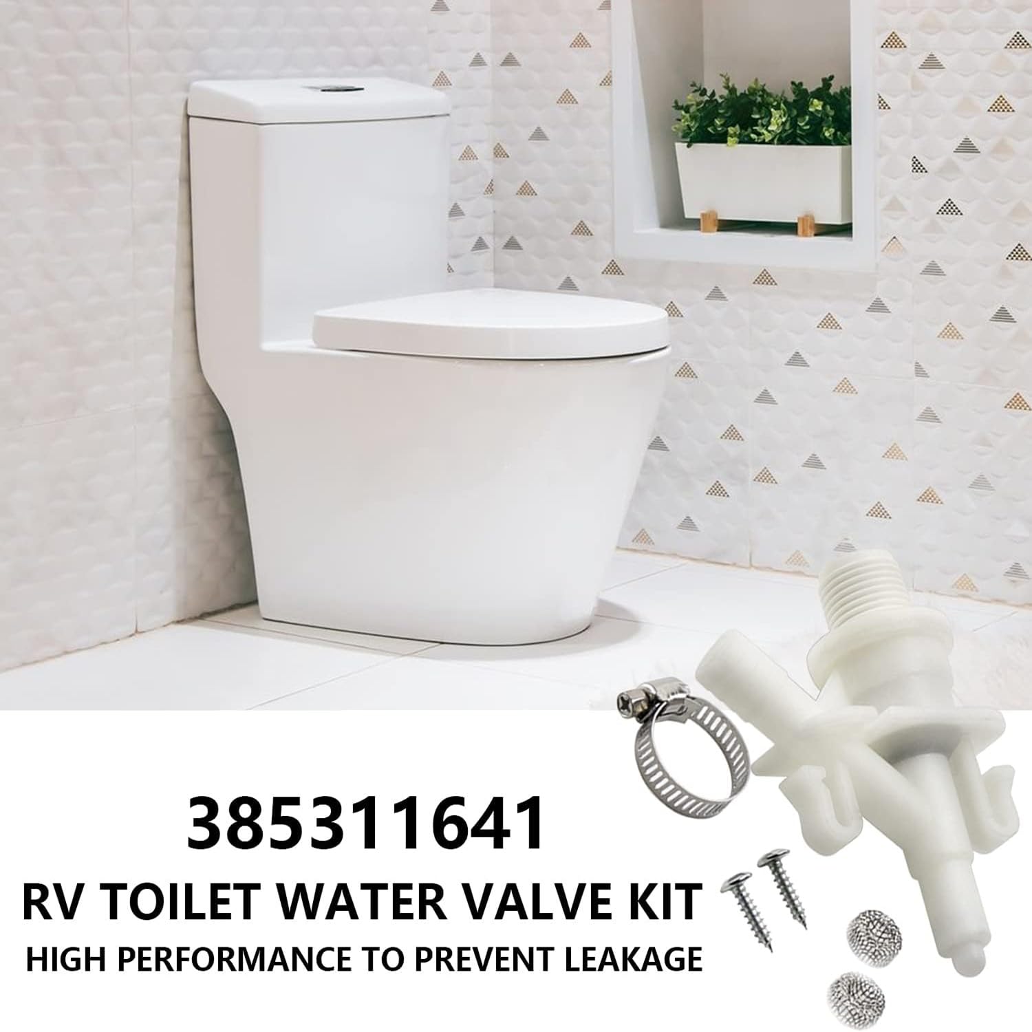 صمام تدفق المرحاض RV مقاوم للت - مراجعة Toilet Flush Valve وسعره